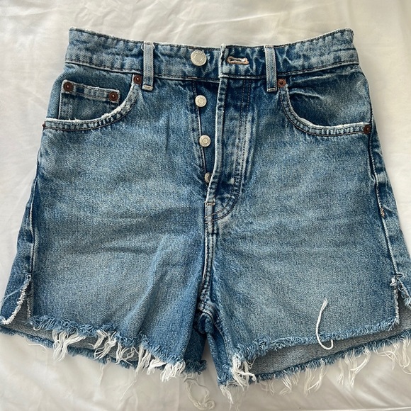 Zara Pants - Zara High Waist Denim Shorts
